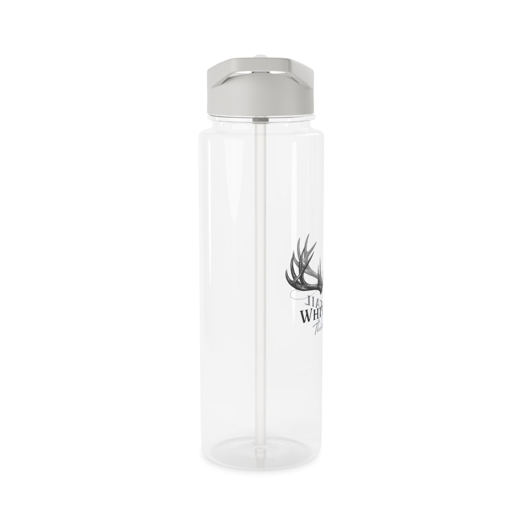Whitetail Antler Water Bottle — Hunting Logo Sports Bottle with Straw