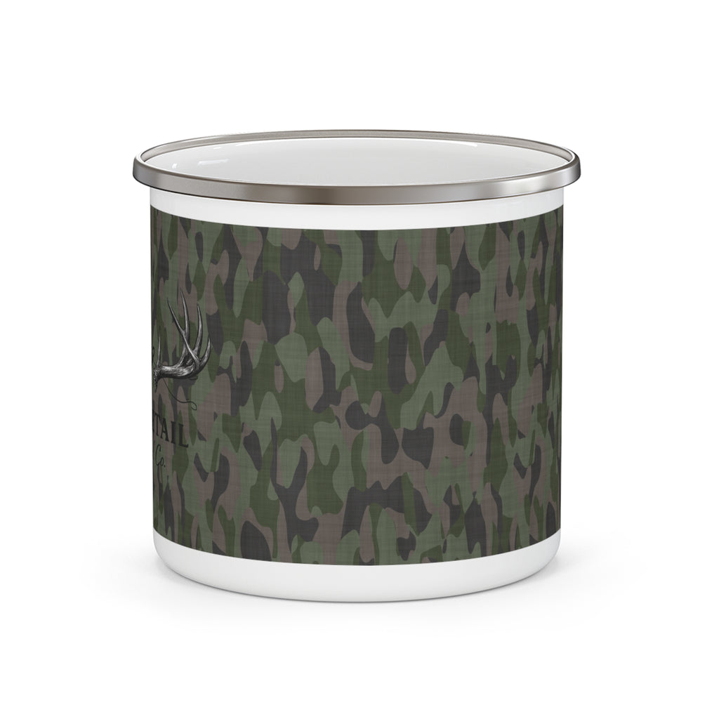 Camo Enamel  Mug — Outdoor Hunting Coffee Cup