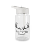 Whitetail Antler Water Bottle — Hunting Logo Sports Bottle with Straw