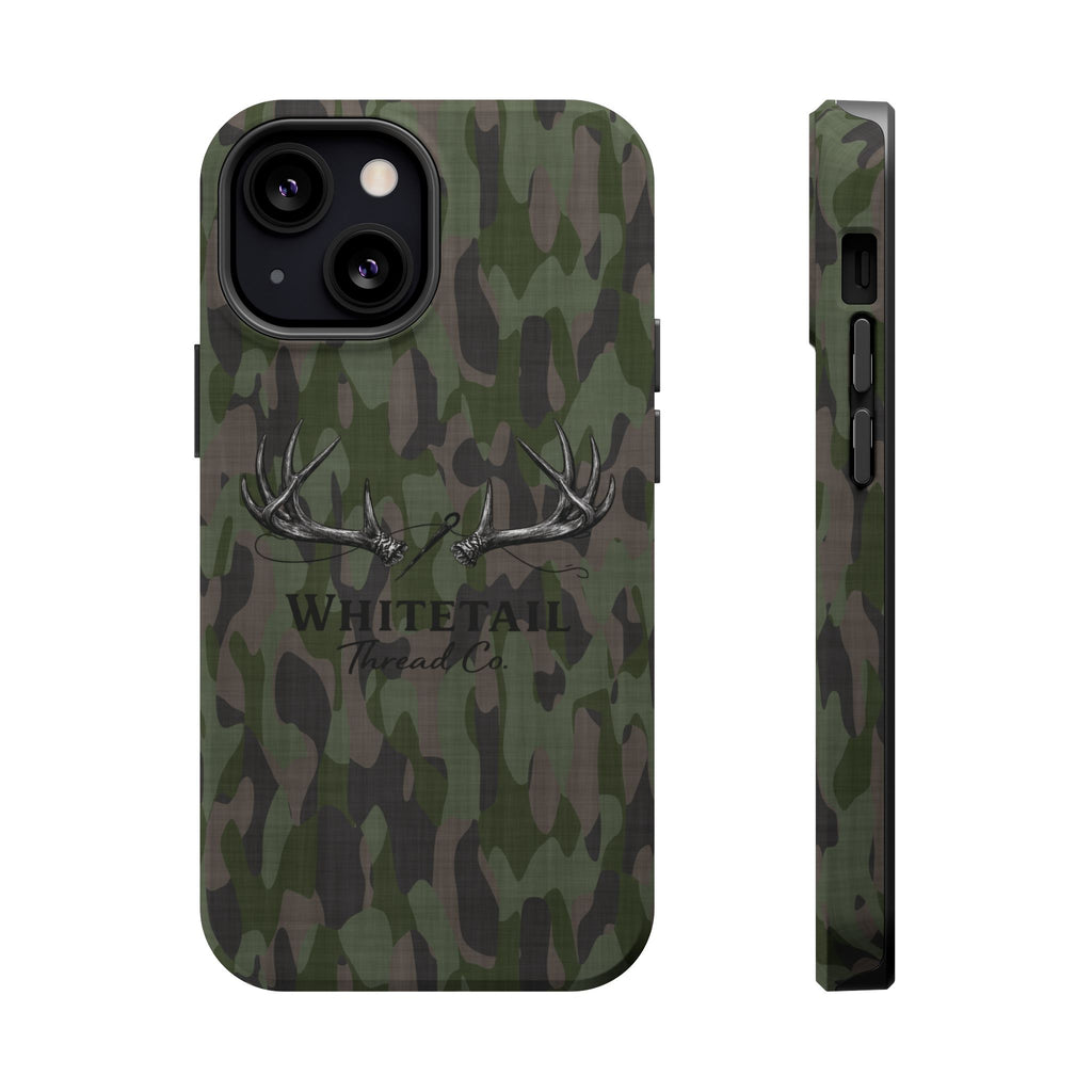 Camouflage Whitetail Antlers Phone Case — Magnetic Impact-Resistant
