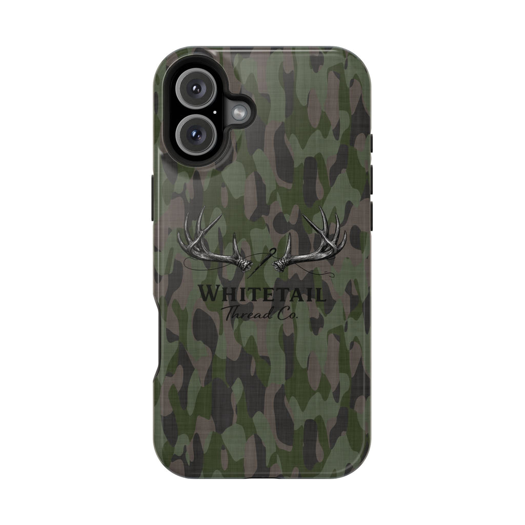 Camouflage Whitetail Antlers Phone Case — Magnetic Impact-Resistant