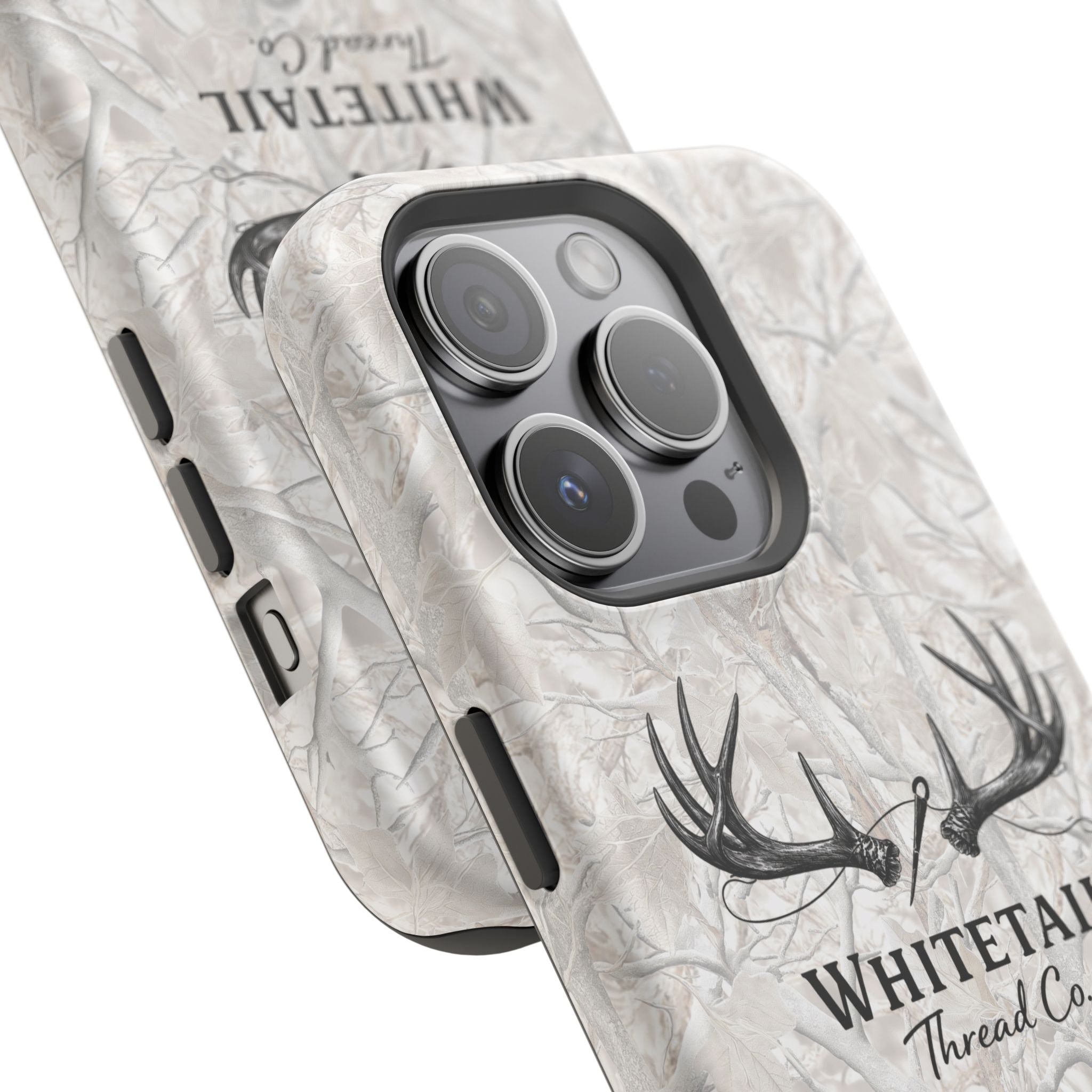 WinterTree Camouflage Whitetail Antlers Phone Case — Magnetic Impact-Resistant