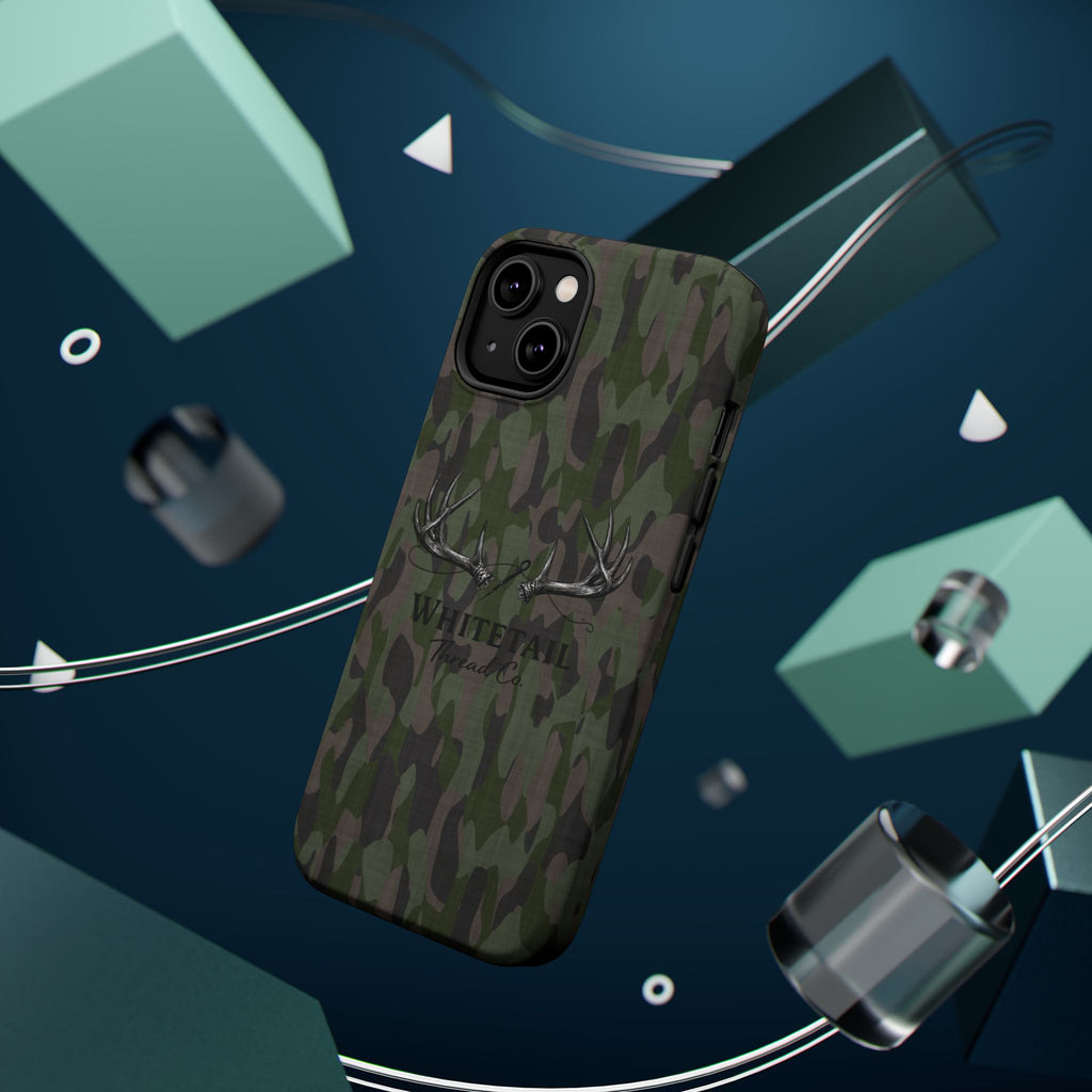 Camouflage Whitetail Antlers Phone Case — Magnetic Impact-Resistant