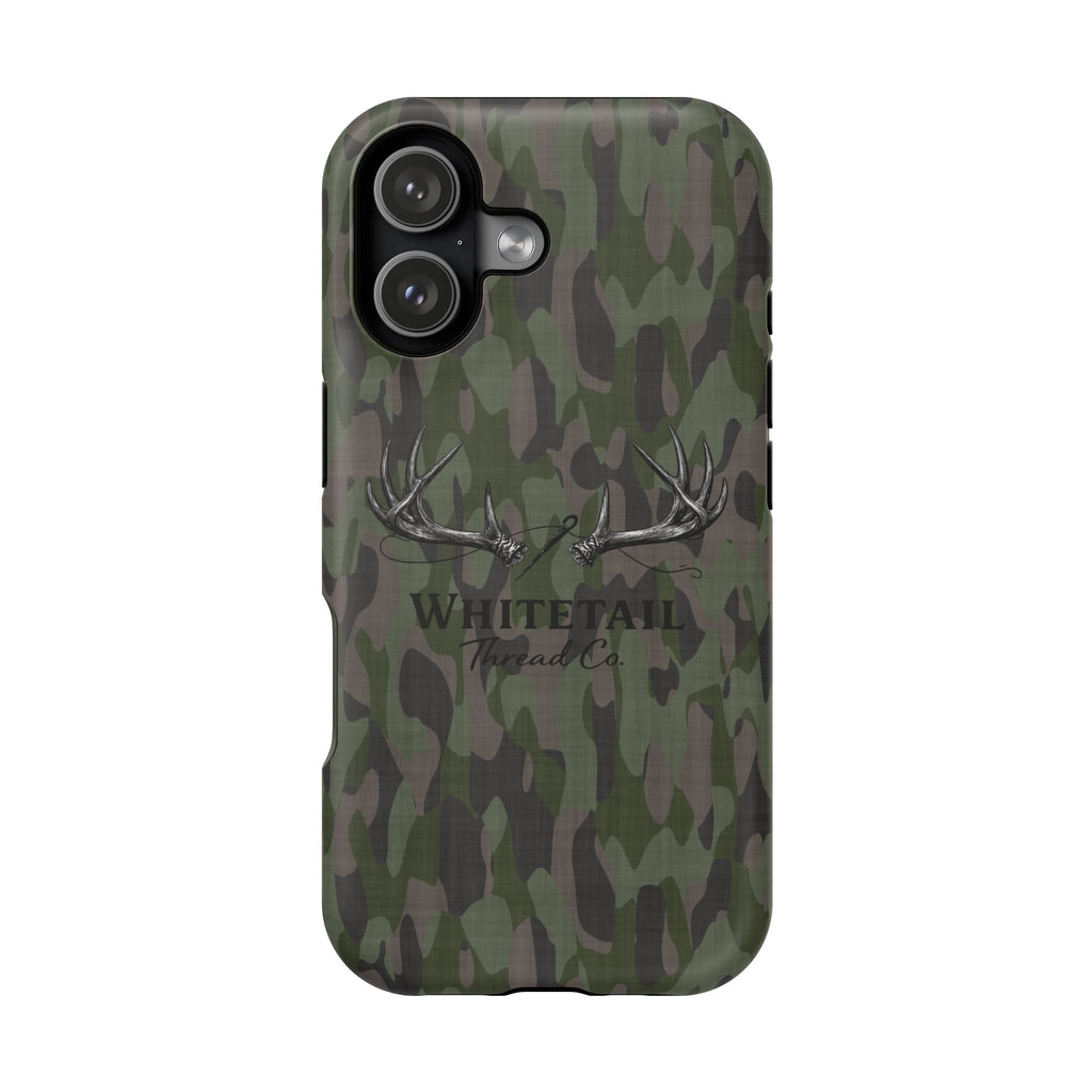 Camouflage Whitetail Antlers Phone Case — Magnetic Impact-Resistant