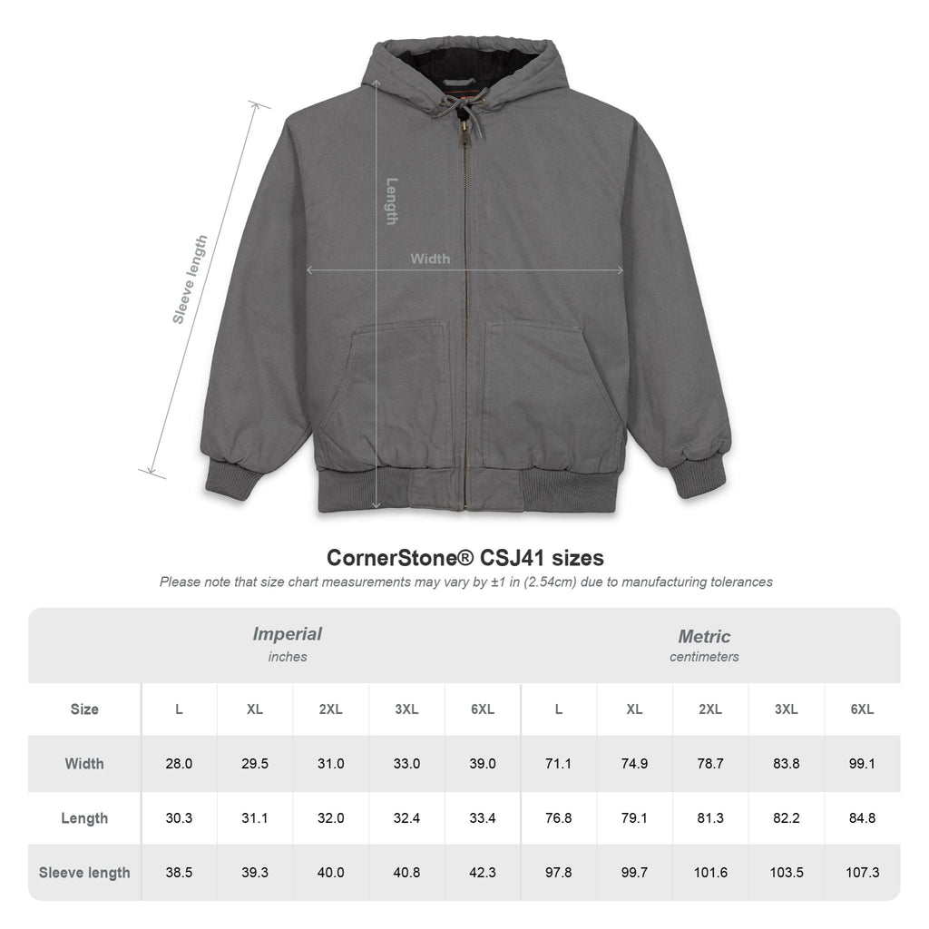 Embroidered Work Jacket — Durable Hooded Duck Cloth