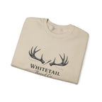 Whitetail Thread Co. Antler Crewneck Sweatshirt — American Flag Sleeve