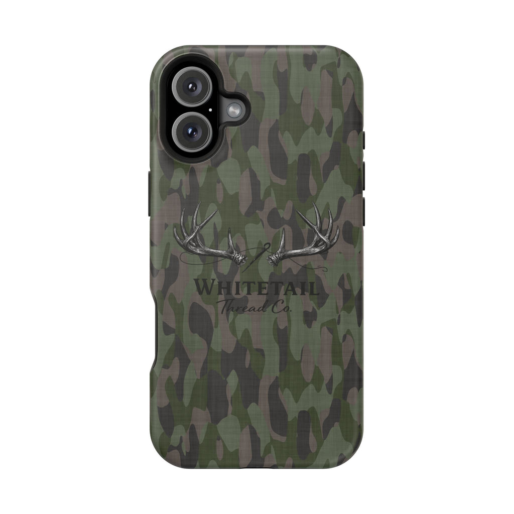 Camouflage Whitetail Antlers Phone Case — Magnetic Impact-Resistant