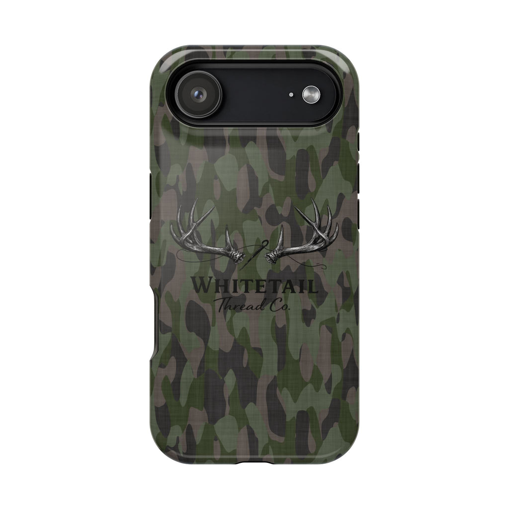 Camouflage Whitetail Antlers Phone Case — Magnetic Impact-Resistant