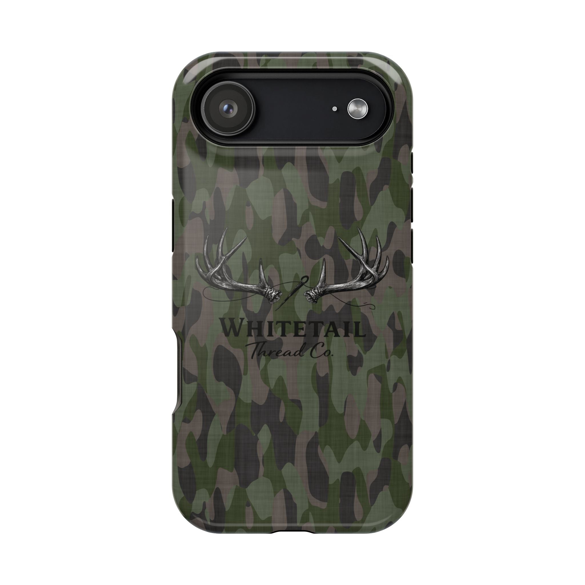 Camouflage Whitetail Antlers Phone Case — Magnetic Impact-Resistant
