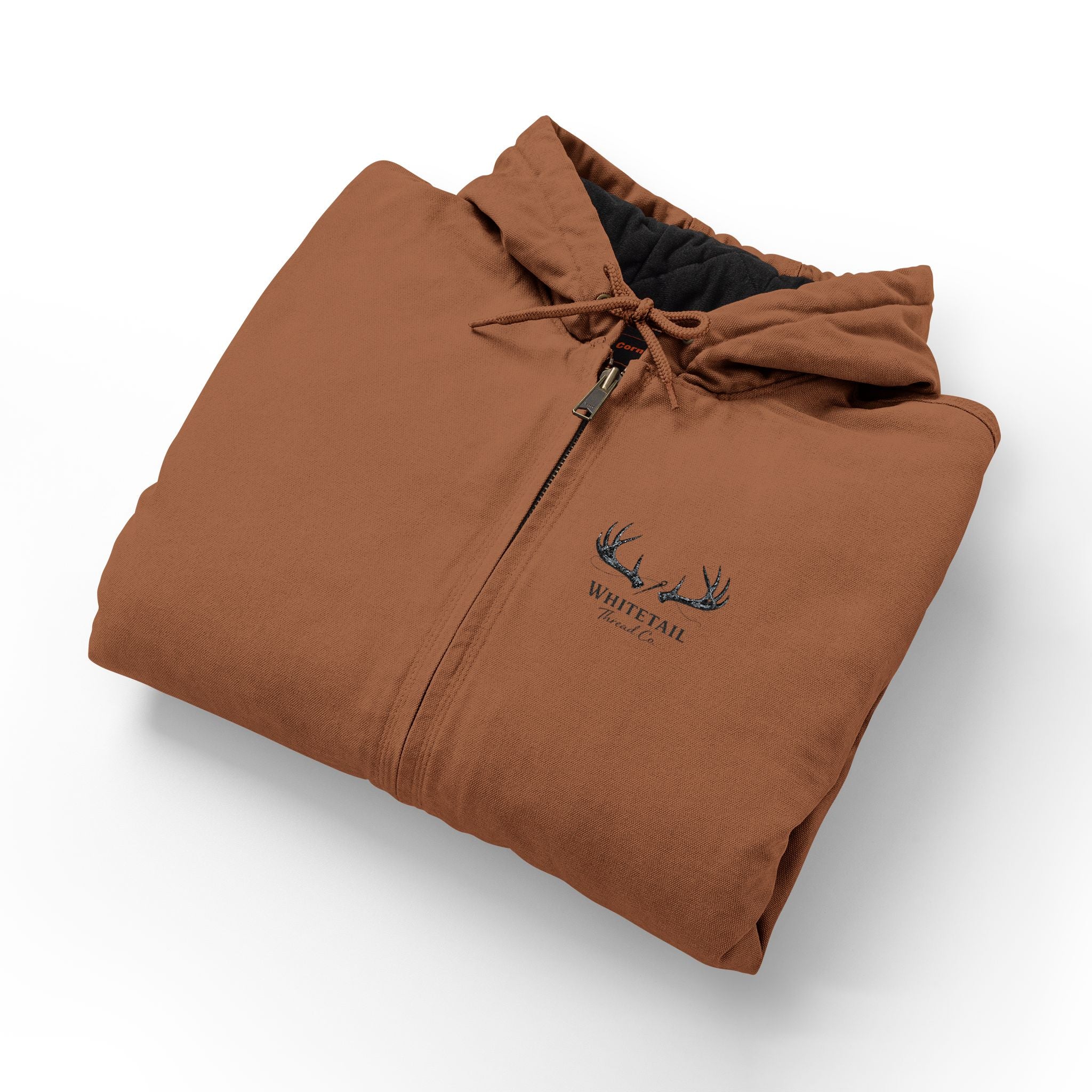 Embroidered Work Jacket — Durable Hooded Duck Cloth
