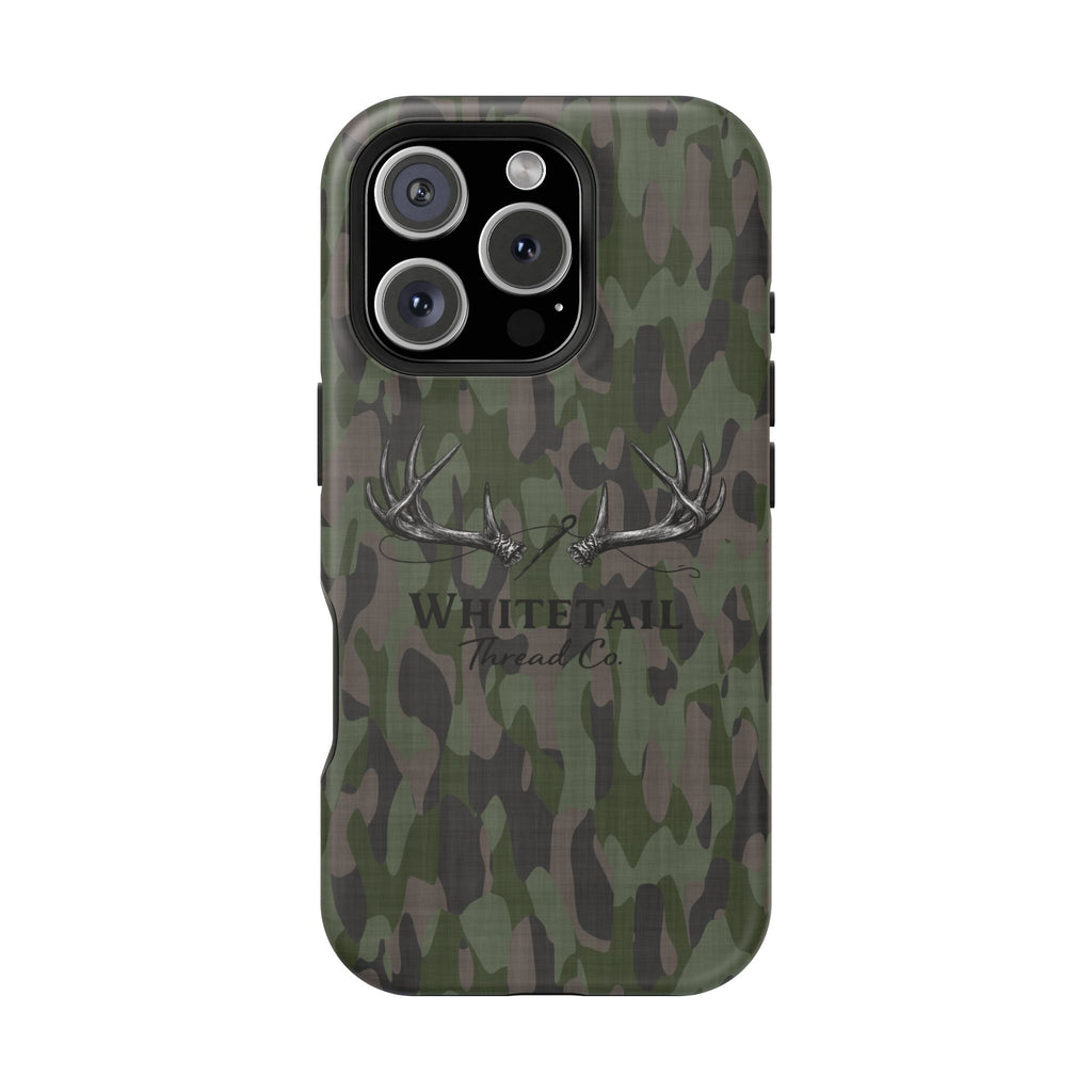 Camouflage Whitetail Antlers Phone Case — Magnetic Impact-Resistant