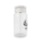 Whitetail Antler Water Bottle — Hunting Logo Sports Bottle with Straw