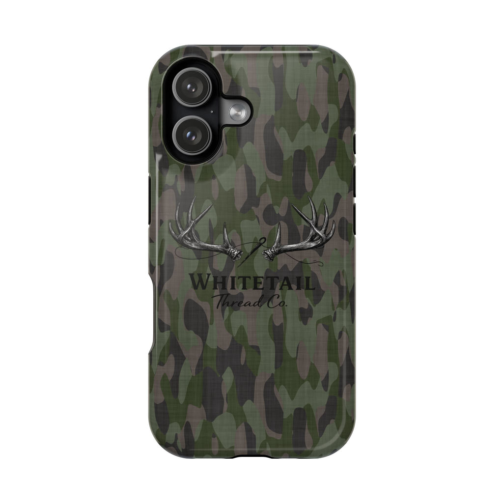 Camouflage Whitetail Antlers Phone Case — Magnetic Impact-Resistant