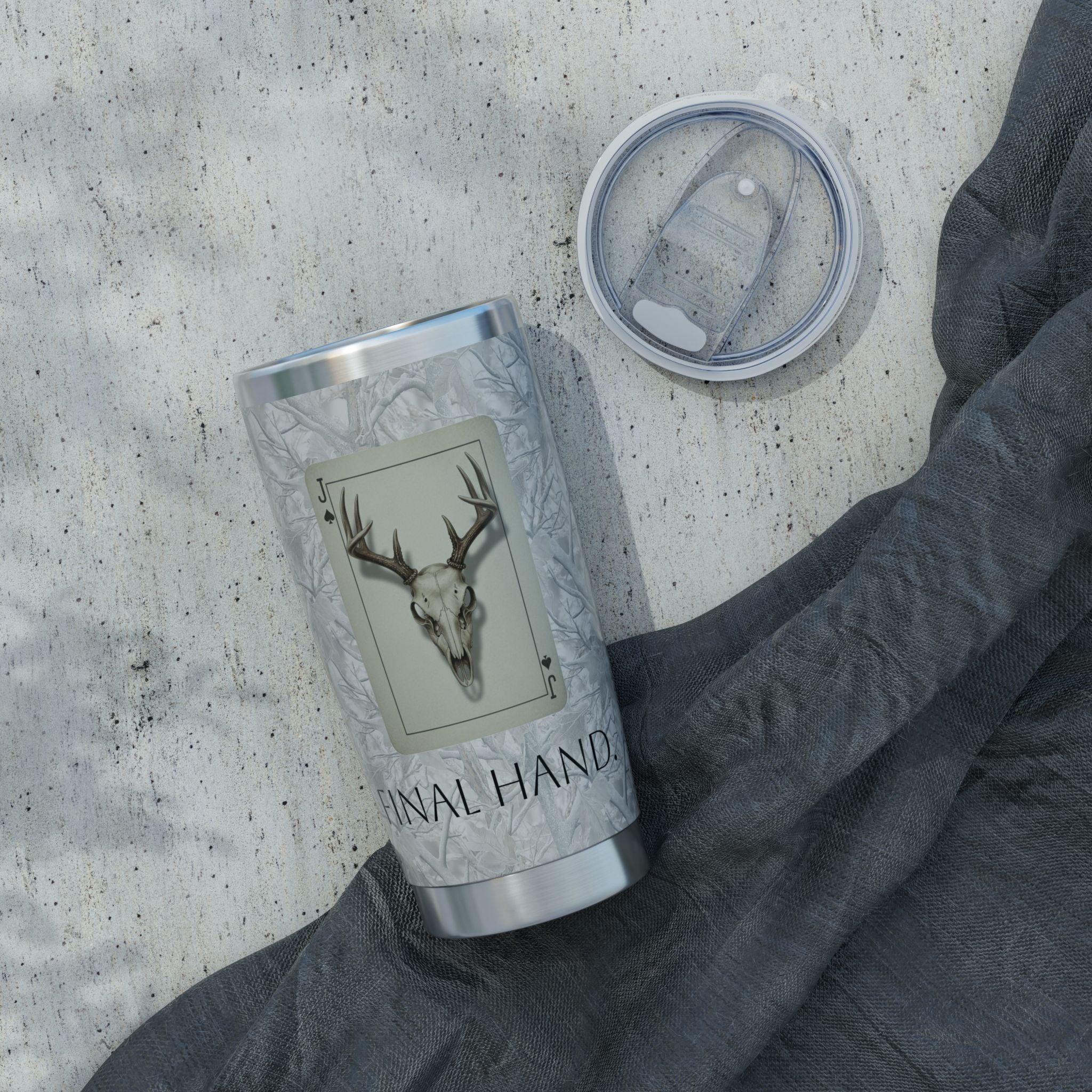 Final Hand Deer Skull 20oz Insulated Tumbler