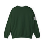 Whitetail Thread Co. Antler Crewneck Sweatshirt — American Flag Sleeve