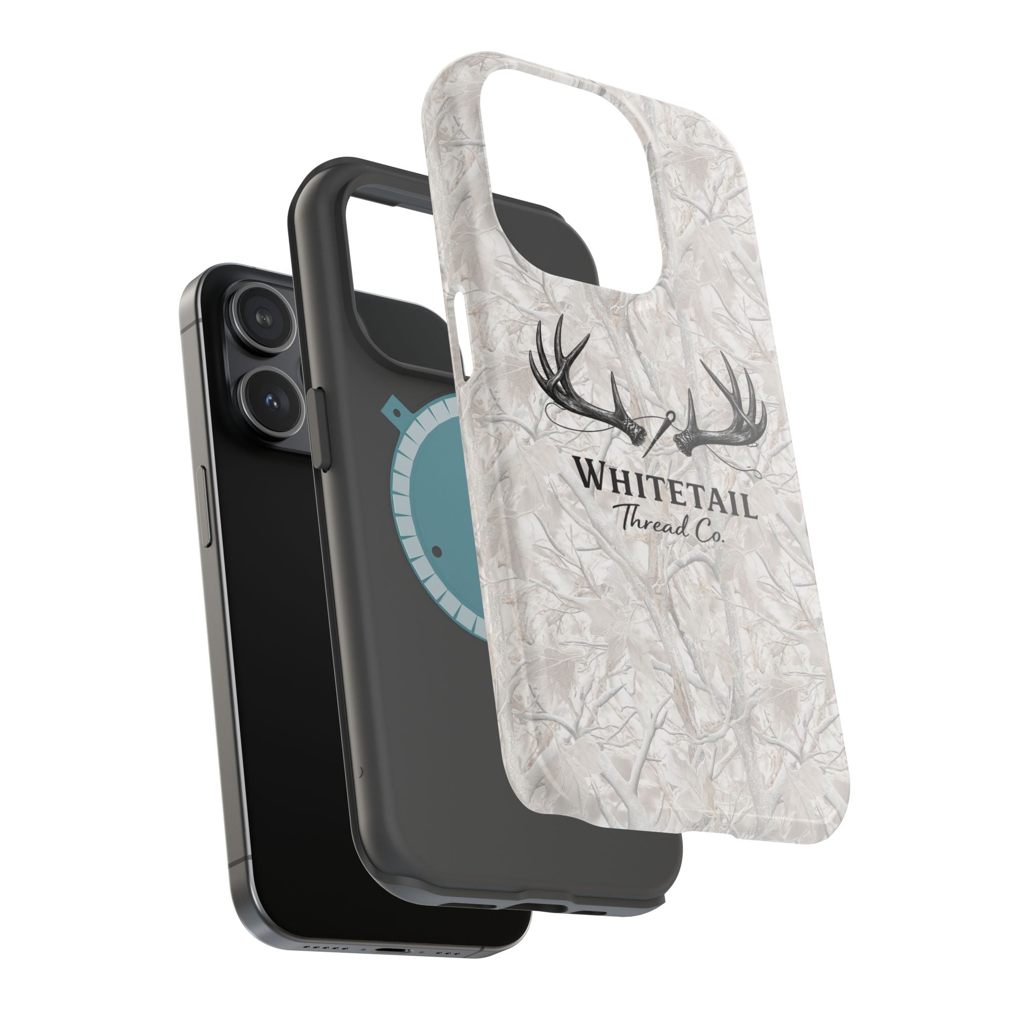 WinterTree Camouflage Whitetail Antlers Phone Case — Magnetic Impact-Resistant