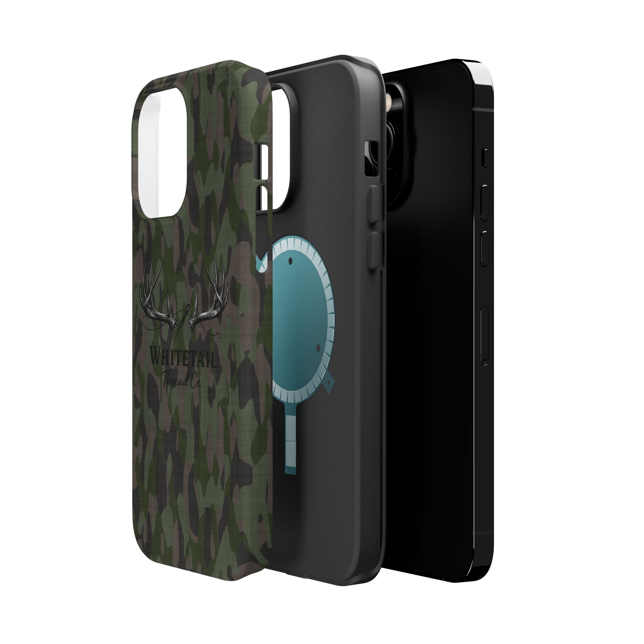 Camouflage Whitetail Antlers Phone Case — Magnetic Impact-Resistant