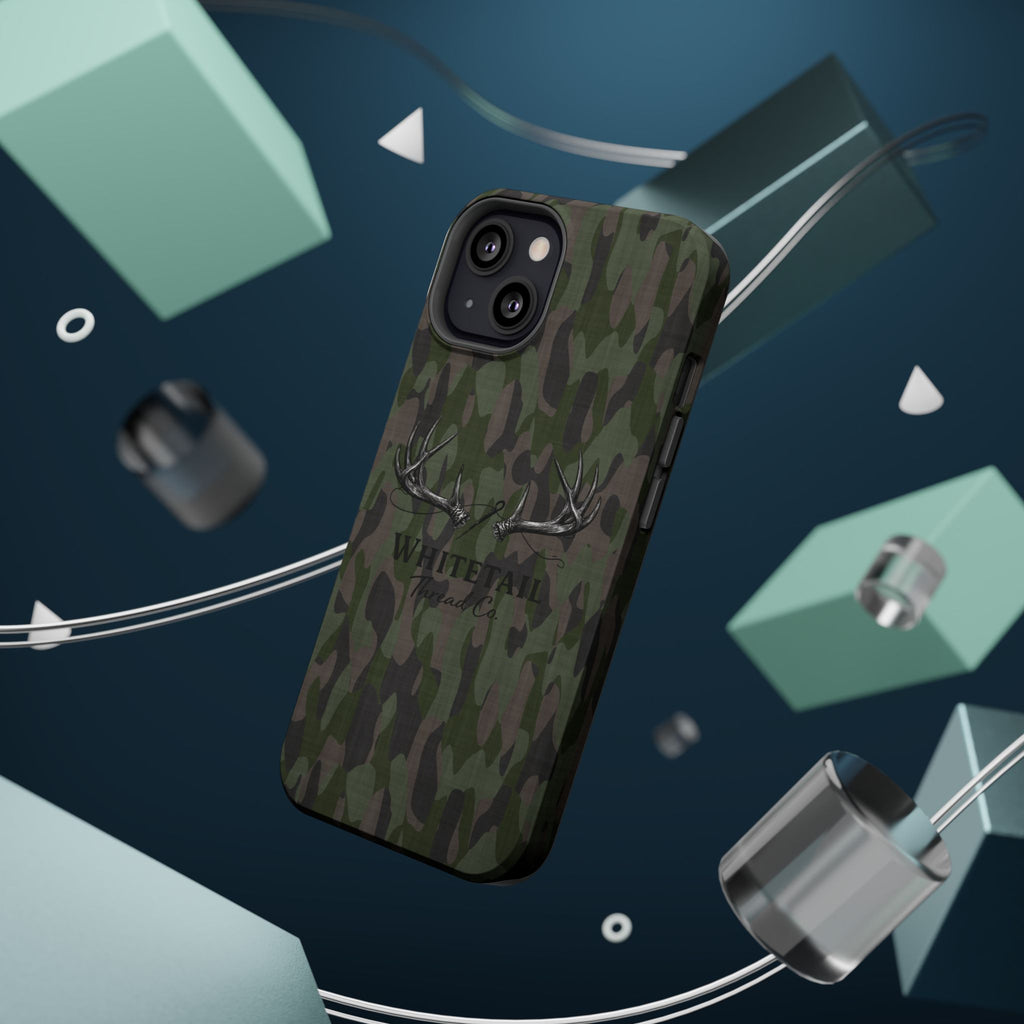 Camouflage Whitetail Antlers Phone Case — Magnetic Impact-Resistant