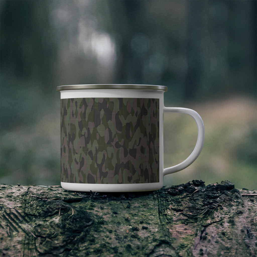 Camo Enamel  Mug — Outdoor Hunting Coffee Cup