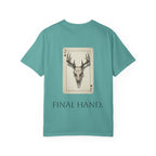 T-Shirt — 'Final Hand' Deer Skull Playing Card Graphic