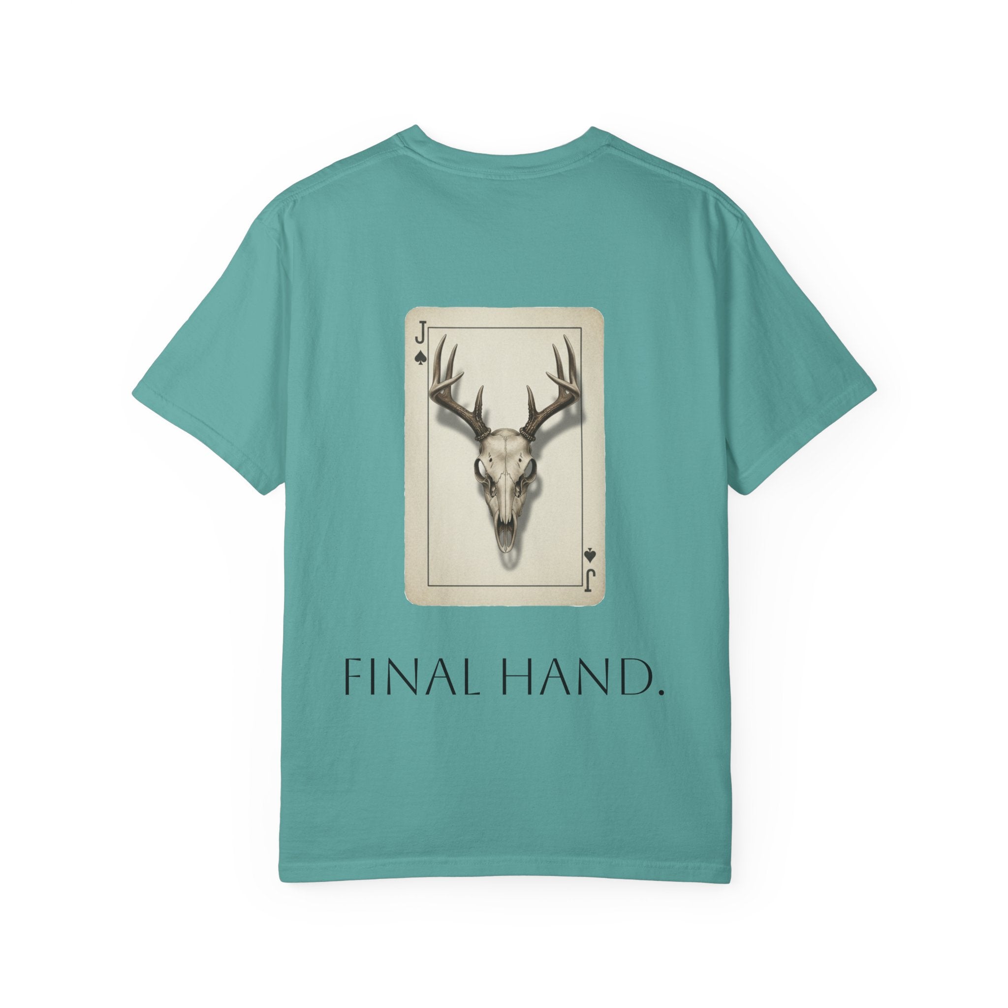 T-Shirt — 'Final Hand' Deer Skull Playing Card Graphic
