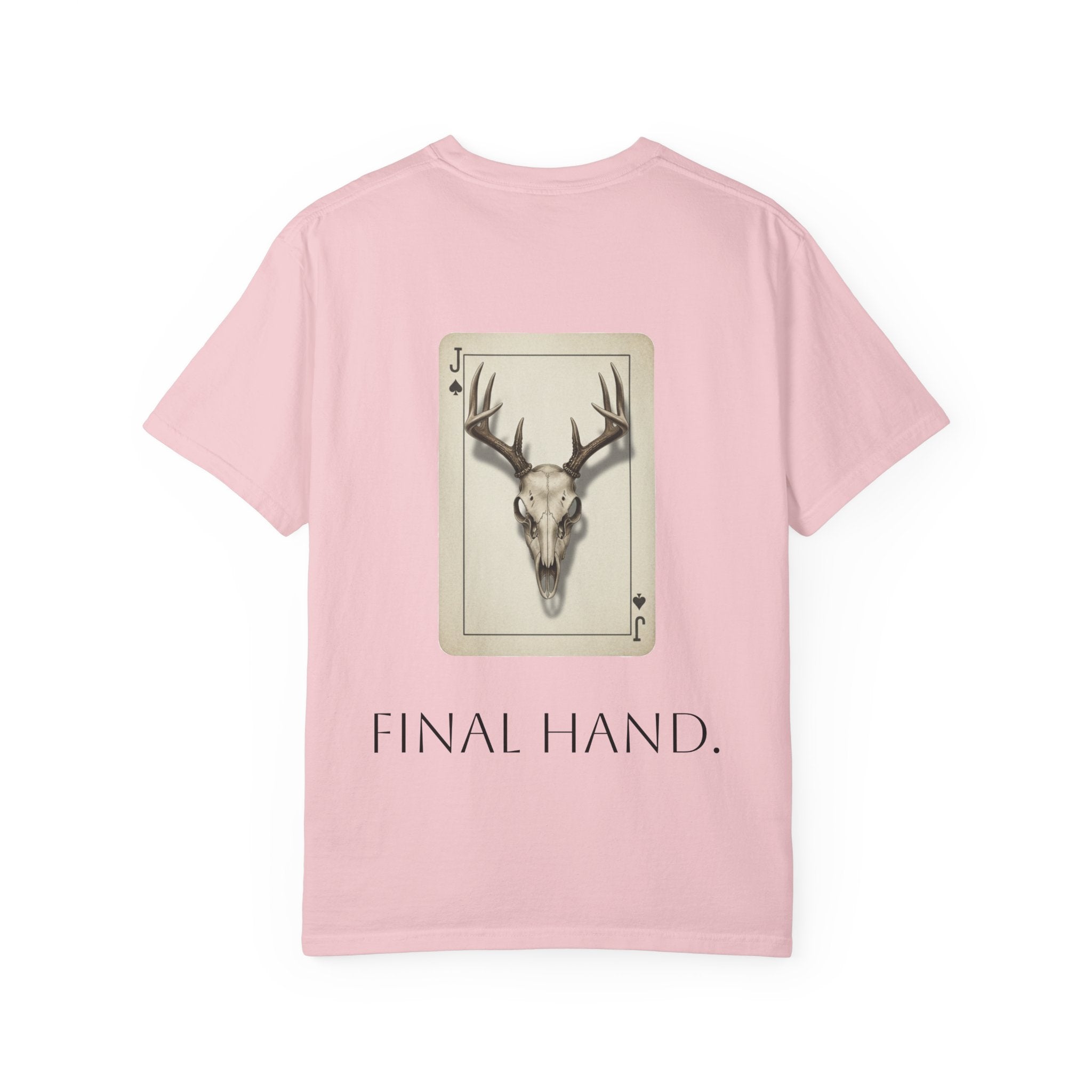 T-Shirt — 'Final Hand' Deer Skull Playing Card Graphic