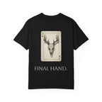 T-Shirt — 'Final Hand' Deer Skull Playing Card Graphic