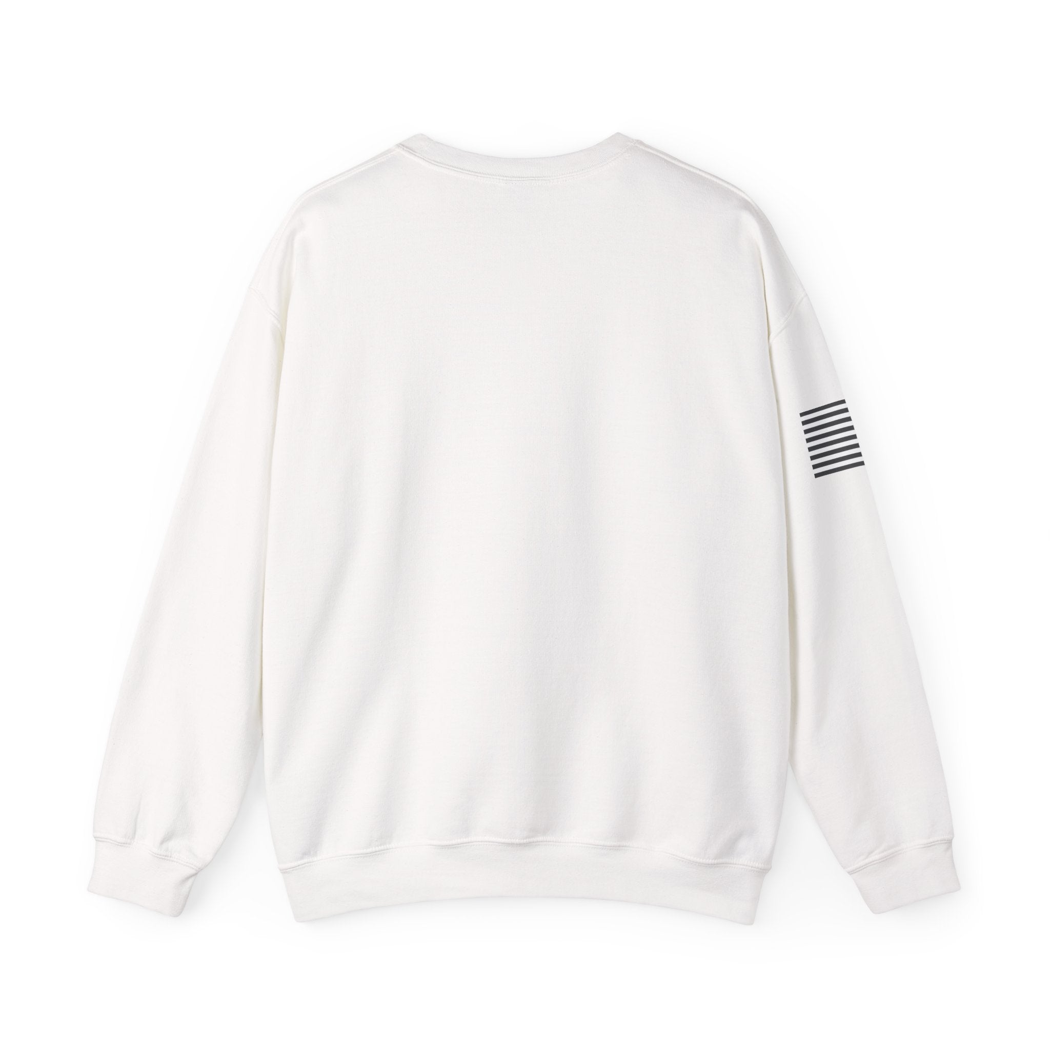 Whitetail Thread Antler Crewneck Sweatshirt — Small logo American Flag Sleeve