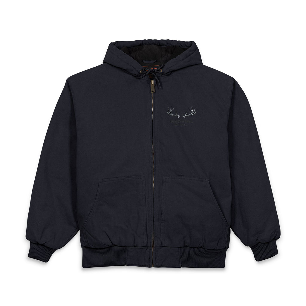 Embroidered Work Jacket — Durable Hooded Duck Cloth