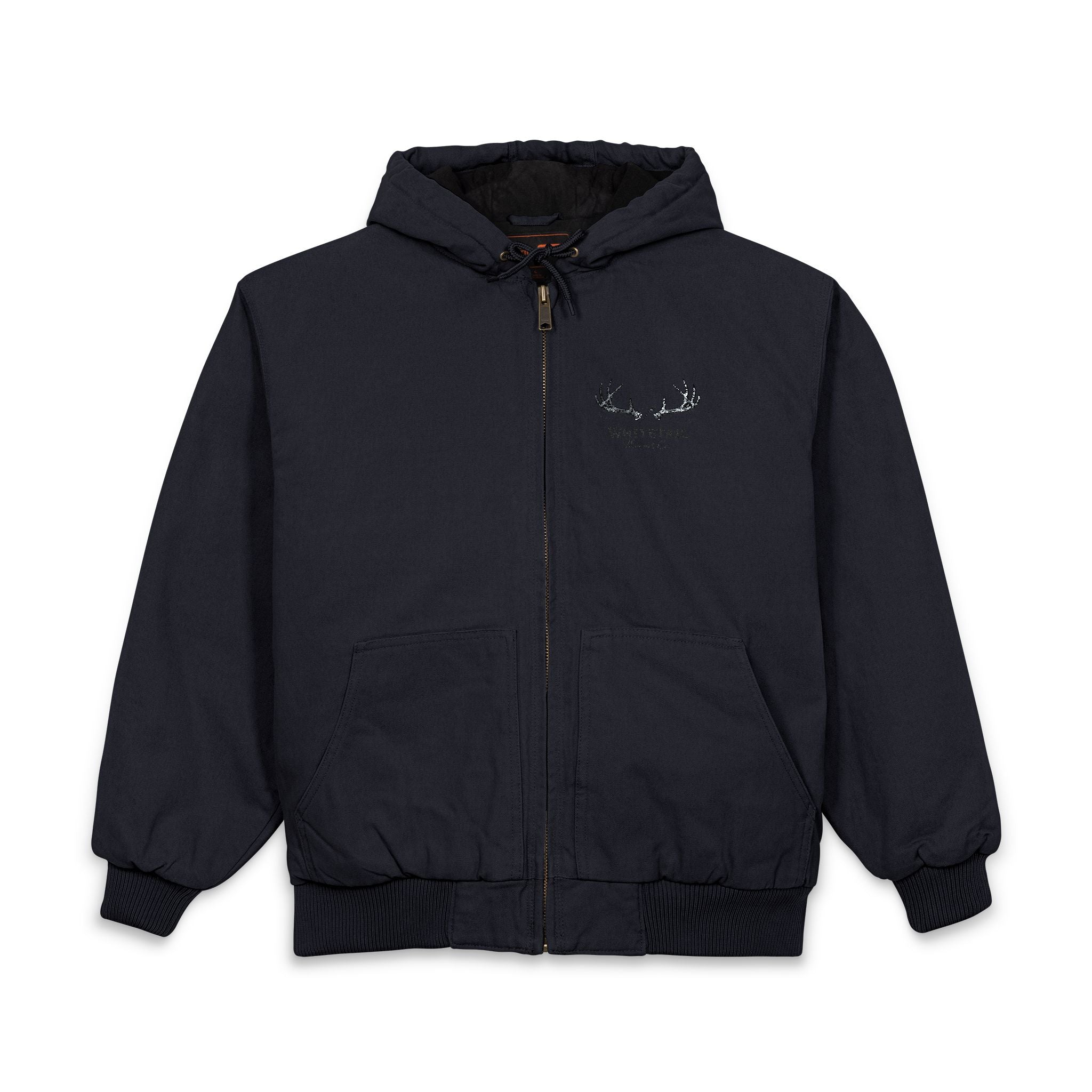 Embroidered Work Jacket — Durable Hooded Duck Cloth