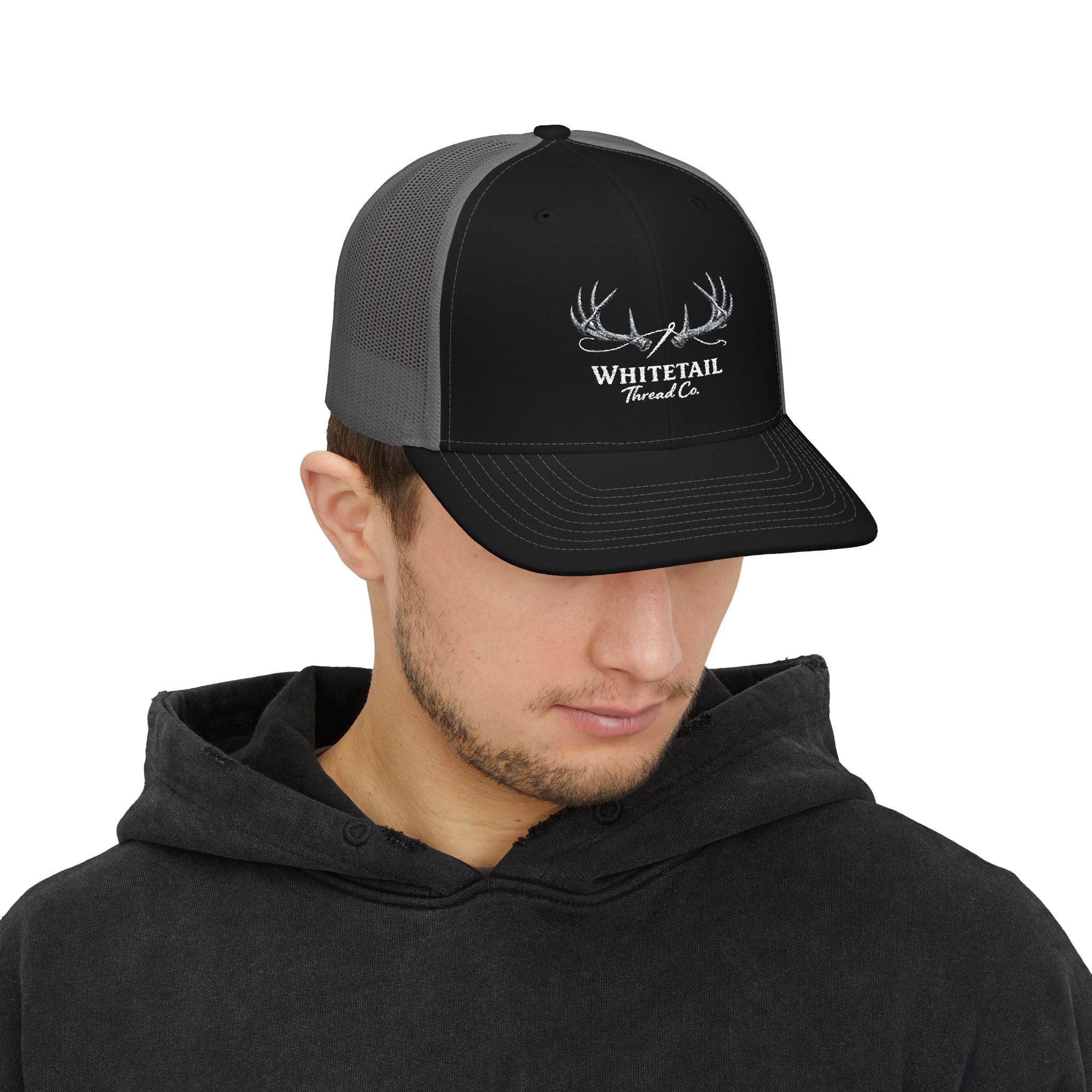 Embroidered Whitetail Antlers Snapback- Richardson 112 Hat