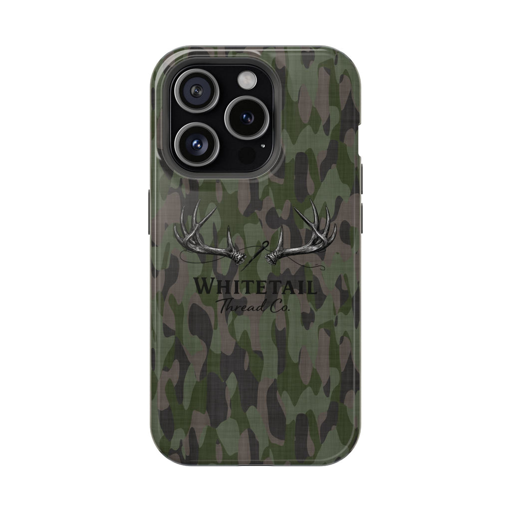 Camouflage Whitetail Antlers Phone Case — Magnetic Impact-Resistant