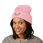 Embroidered 'Whitetail' Antler Knit Beanie — Cozy Hunting & Outdoor Winter Hat