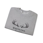 Whitetail Thread Co. Antler Crewneck Sweatshirt — American Flag Sleeve