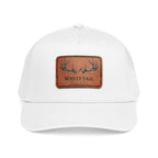 Leather Whitetail Thread Patch Hat — Whitetail Antlers Outdoor Hat
