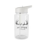 Whitetail Antler Water Bottle — Hunting Logo Sports Bottle with Straw