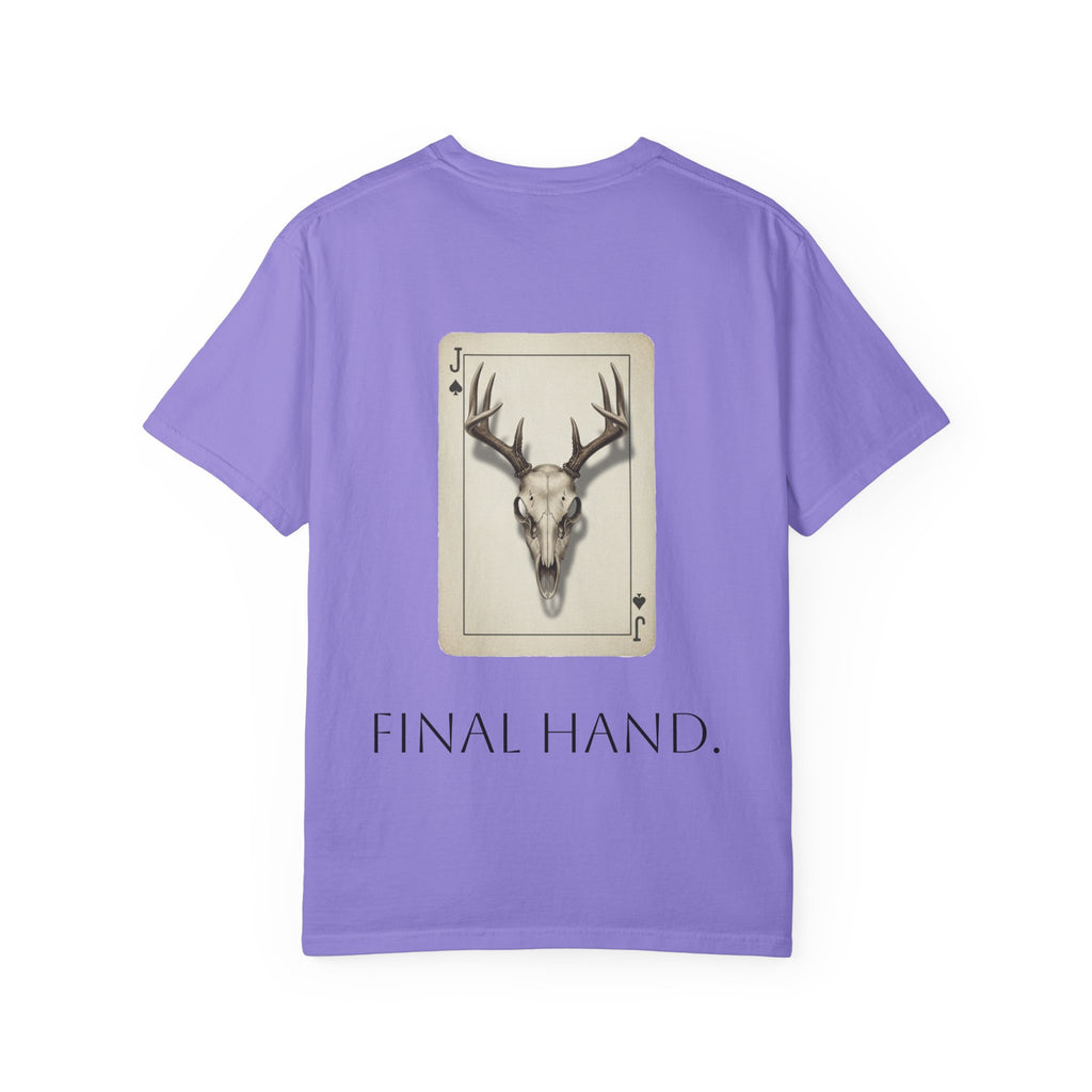 T-Shirt — 'Final Hand' Deer Skull Playing Card Graphic
