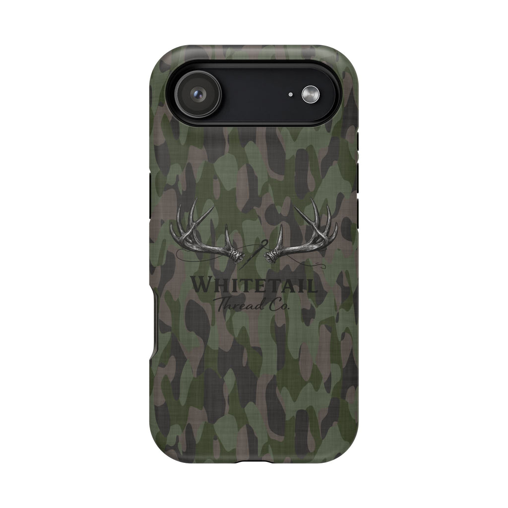 Camouflage Whitetail Antlers Phone Case — Magnetic Impact-Resistant