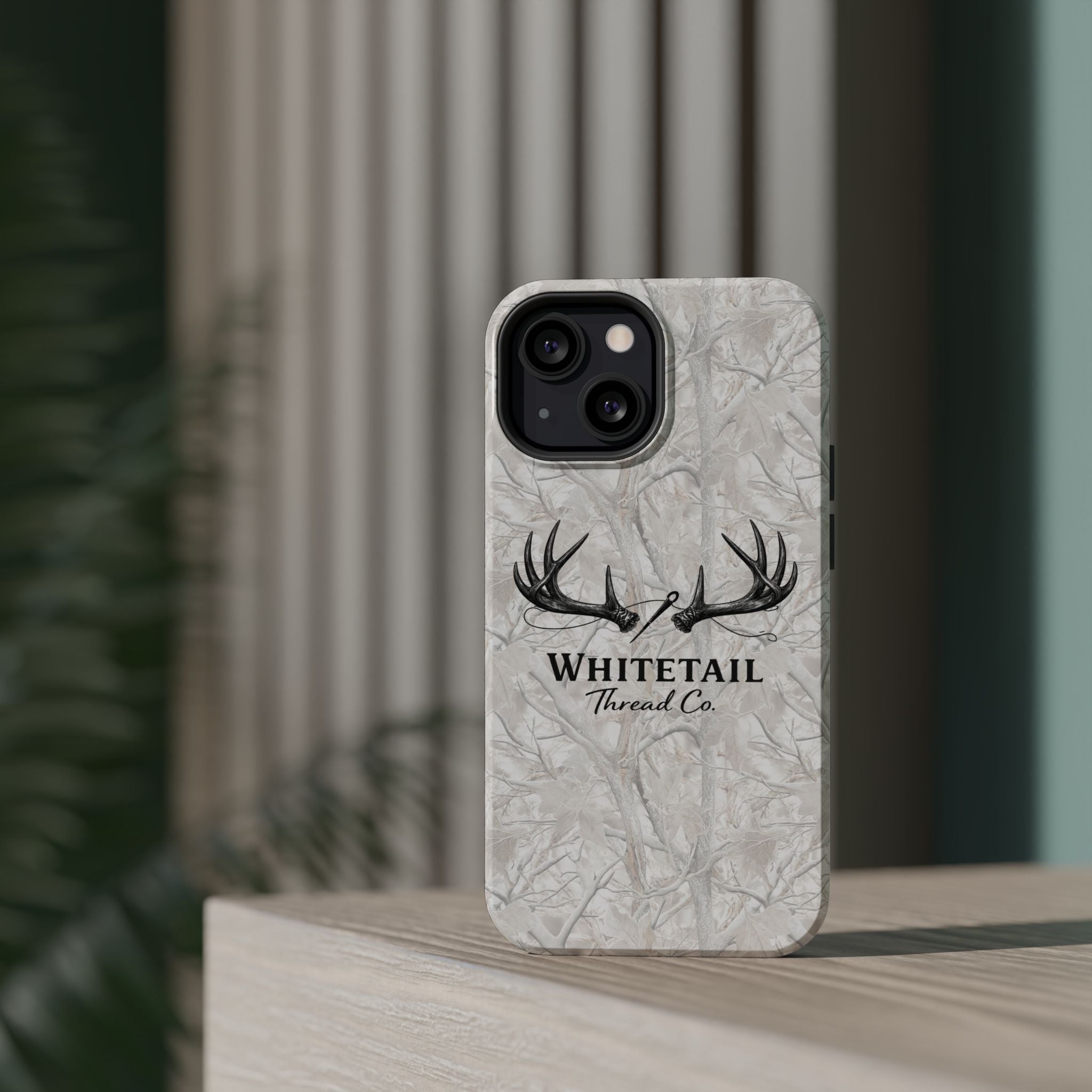 WinterTree Camouflage Whitetail Antlers Phone Case — Magnetic Impact-Resistant