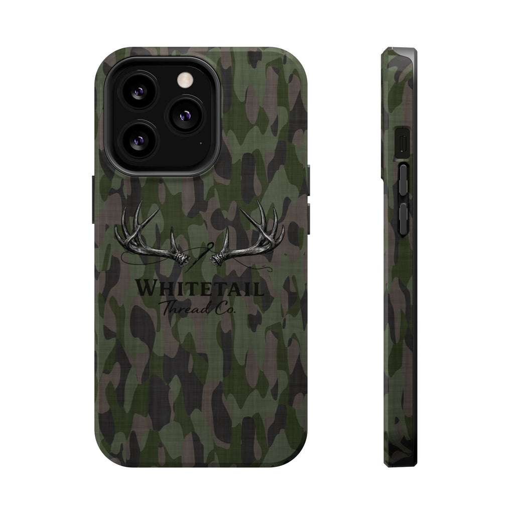 Camouflage Whitetail Antlers Phone Case — Magnetic Impact-Resistant
