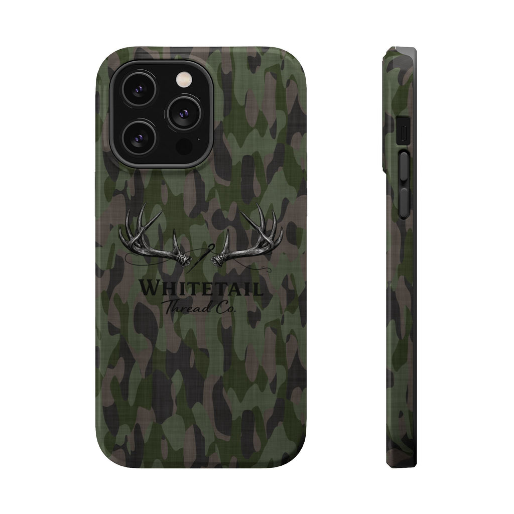 Camouflage Whitetail Antlers Phone Case — Magnetic Impact-Resistant