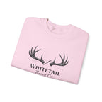 Whitetail Thread Co. Antler Crewneck Sweatshirt — American Flag Sleeve