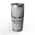 Winter Tree Camo Whitetail Thread Co. 20oz Insulated Tumbler – Camouflage Antler Design