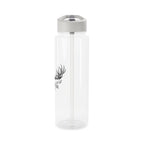 Whitetail Antler Water Bottle — Hunting Logo Sports Bottle with Straw