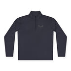 Quarter-Zip Pullover — Minimal Antler Logo Pullover