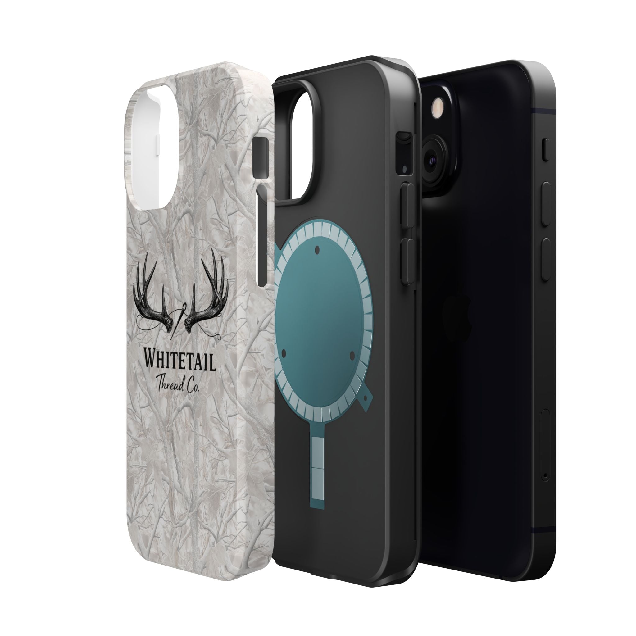 WinterTree Camouflage Whitetail Antlers Phone Case — Magnetic Impact-Resistant