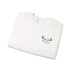 Whitetail Thread Antler Crewneck Sweatshirt — Small logo American Flag Sleeve