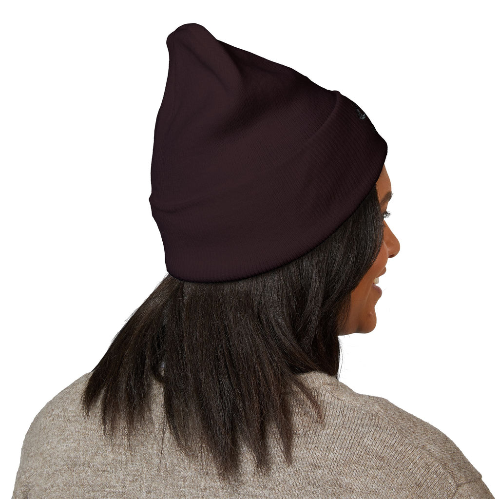Embroidered 'Whitetail' Antler Knit Beanie — Cozy Hunting & Outdoor Winter Hat
