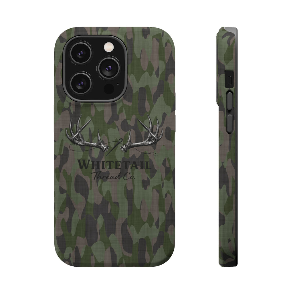 Camouflage Whitetail Antlers Phone Case — Magnetic Impact-Resistant