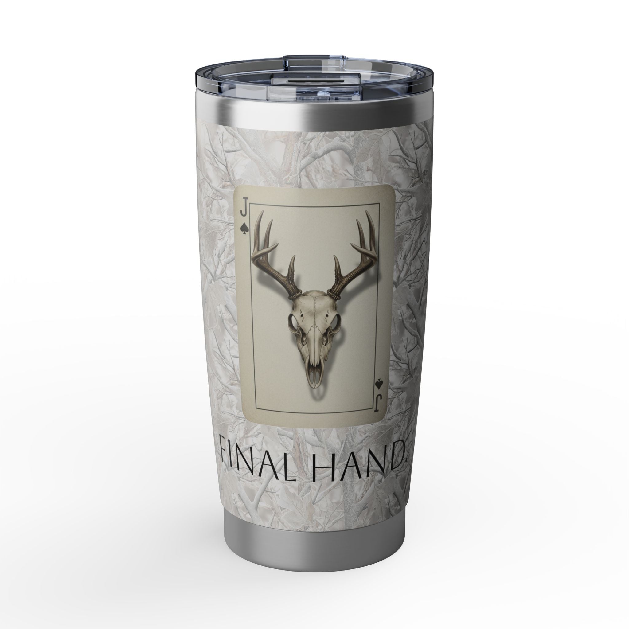 Final Hand Deer Skull 20oz Insulated Tumbler